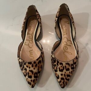 Sam Edelman Leopard Print Pointy Toe Flats size 8